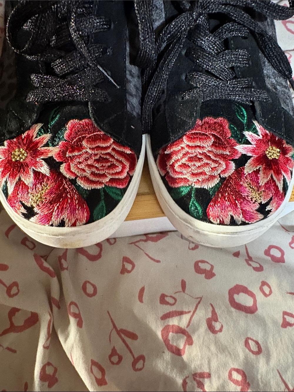 Johnny Was Floral print Leopard sneakers - Picture 5 of 10